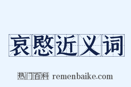 哀愍近义词是什么意思的图片